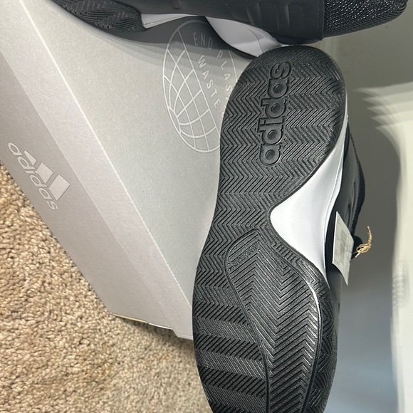 adidas Black and White Athletic Shoes main image 5